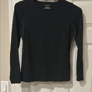 Talbots Black Long Sleeve Top